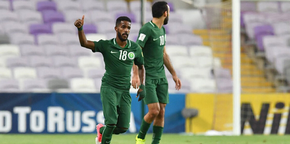 نواف العابد يسجل في شباك الإمارات ويحتفل على طريقة كريستيانو رونالدو (فيديو)