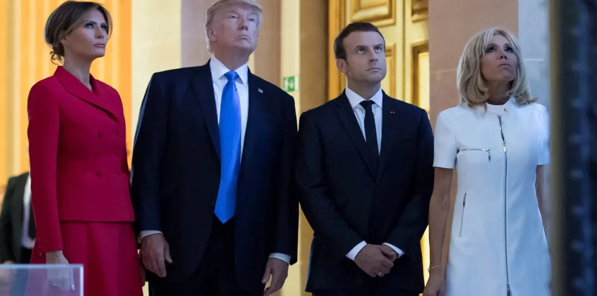 ترامب المثقل بشبهة تدخل روسيا في الانتخابات الأمريكية يزور باريس