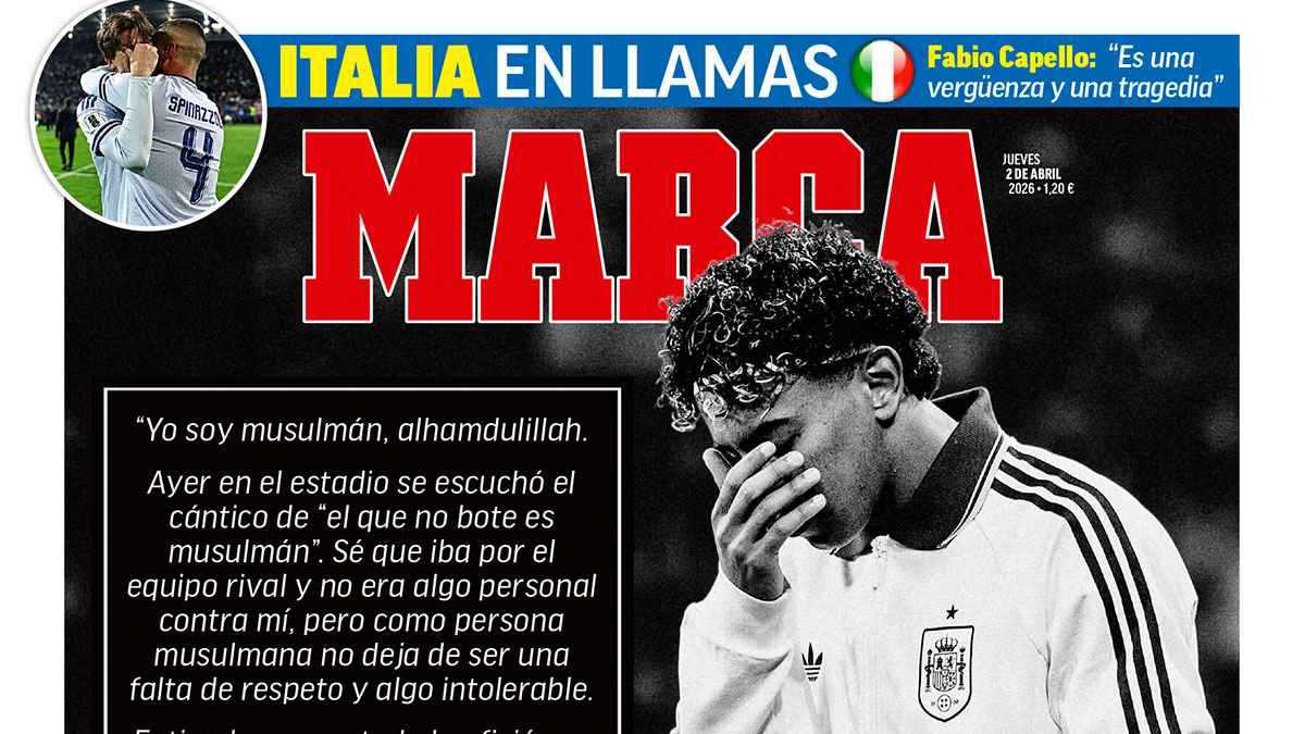 عناوين الصحف الرياضية: بيان مهم من لامين يامال.. وإيطاليا تبكي (صور) 