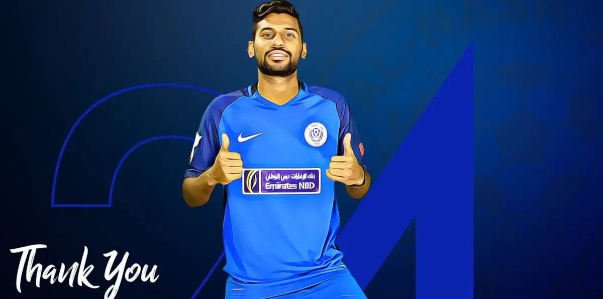 نادي النصر الإماراتي ينفصل عن اللاعب راشد عيسى بالتراضي