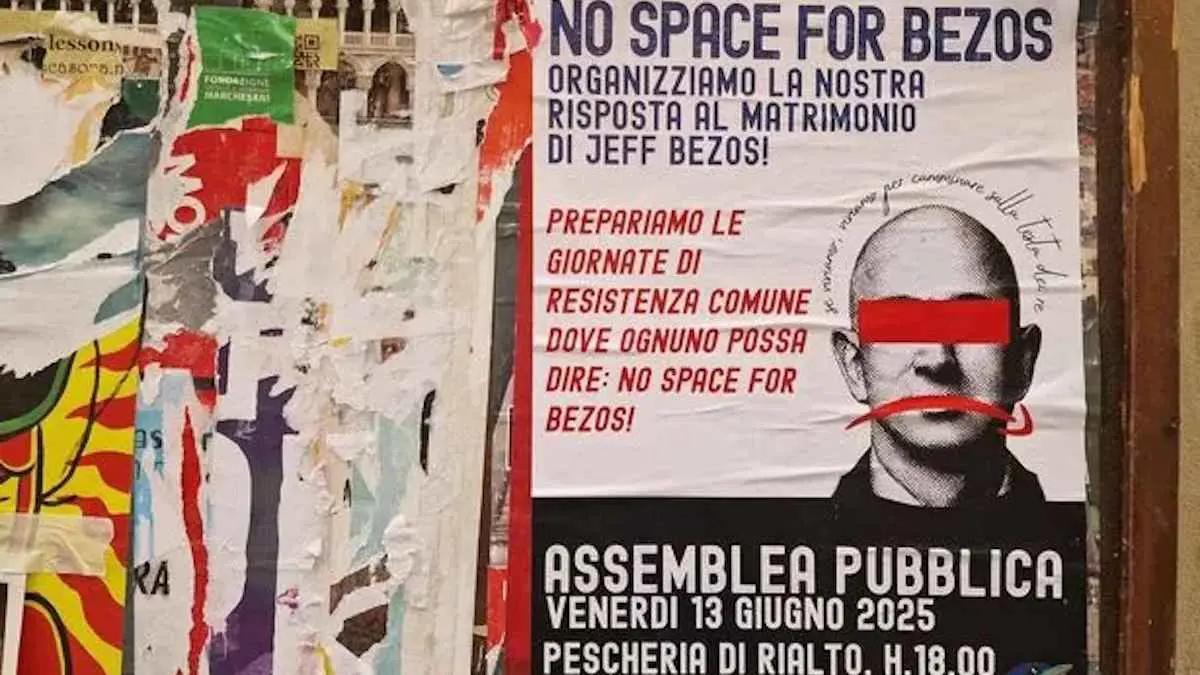 "غير مرحّب به".. زفاف جيف بيزوس يثير عاصفة في البندقية