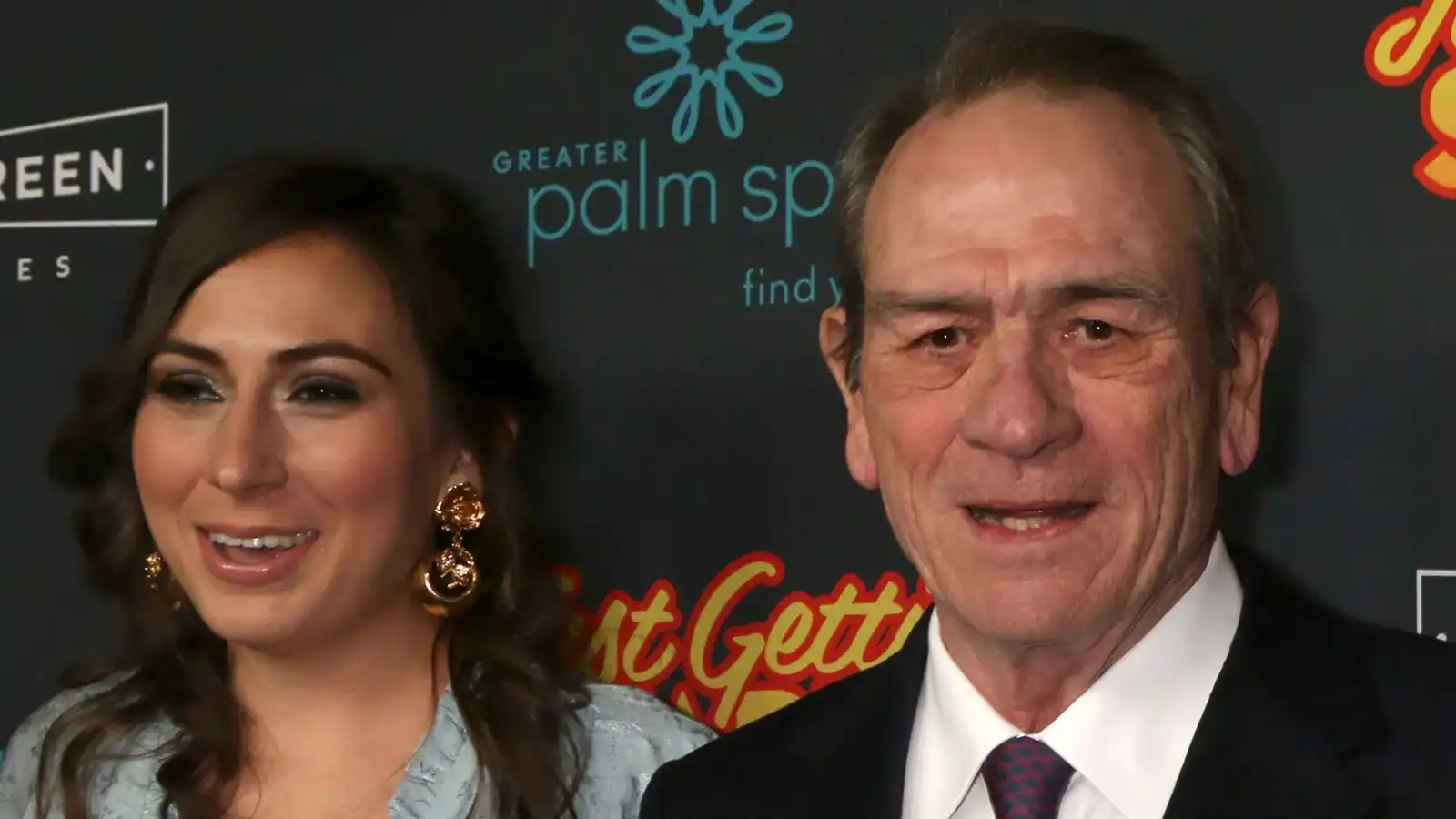 الممثل تومي لي جونز وابنته فيكتوريا 