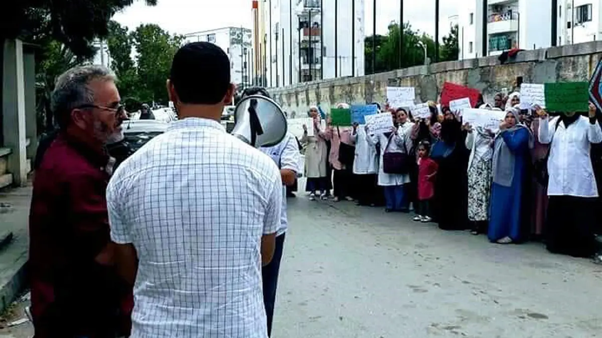 الجزائر.. احتجاجات لمعلمي المرحلة الابتدائية تشل مدارس البلاد (صور)‎‎