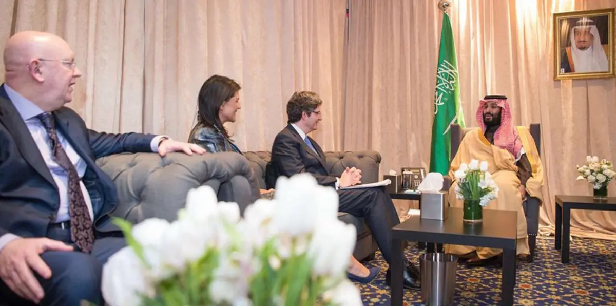 محمد بن سلمان يلتقي مندوبي الدول الخمس دائمة العضوية بمجلس الأمن