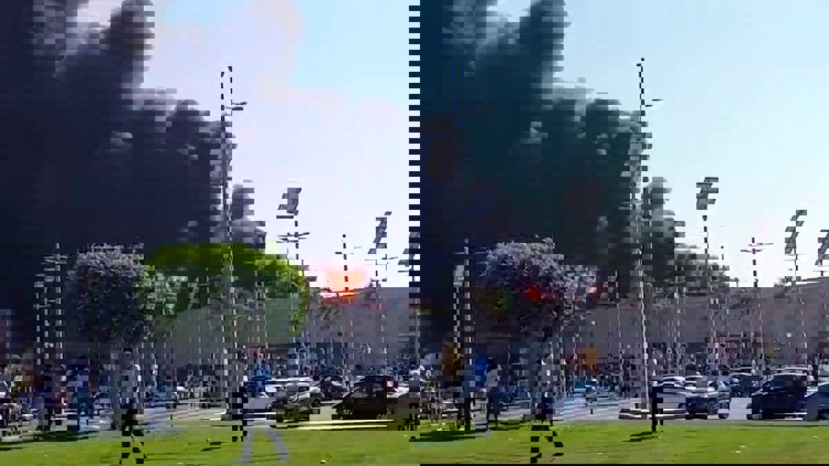 مصر.. حريق ضخم يطال فرع كارفور الإسكندرية (فيديو)