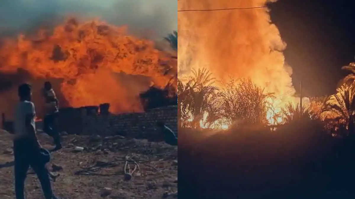 السكان اتهموا الجن.. حرائق غامضة تلتهم قرية برخيل بصعيد مصر (فيديو)