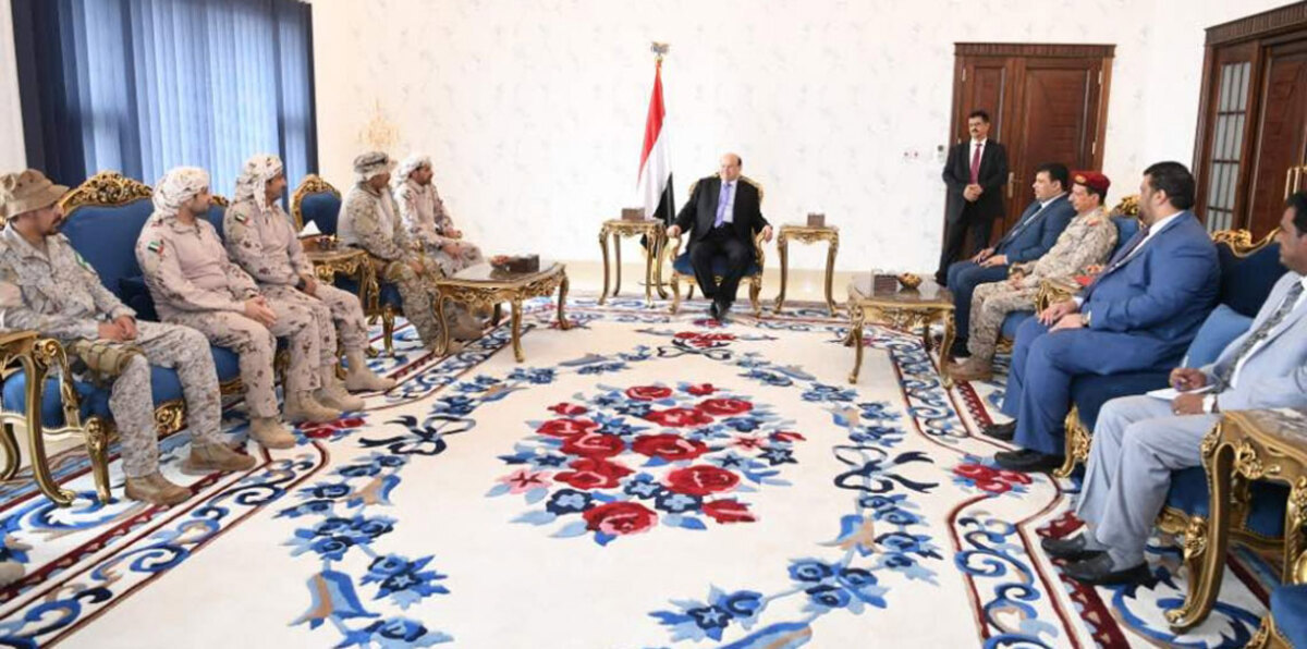 الرئيس اليمني يشيد بمواقف التحالف العربي