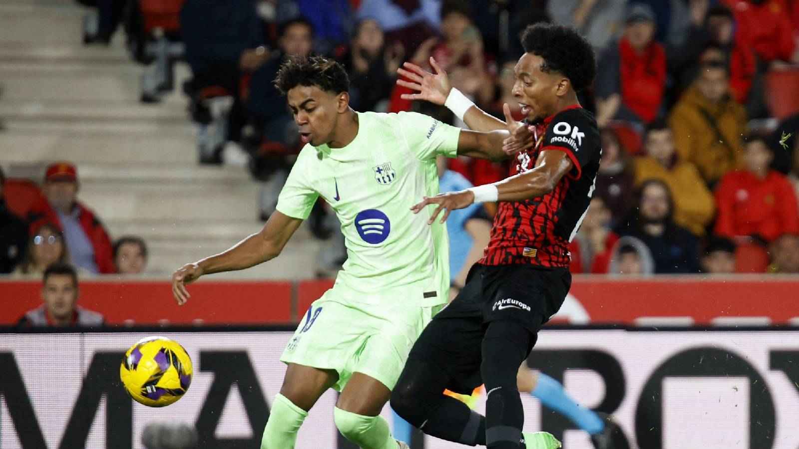 ملخص وأهداف ورجل مباراة يال مايوركا ضد برشلونة في الدوري الإسباني