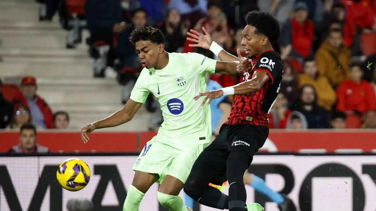 ملخص وأهداف ورجل مباراة يال مايوركا ضد برشلونة في الدوري الإسباني