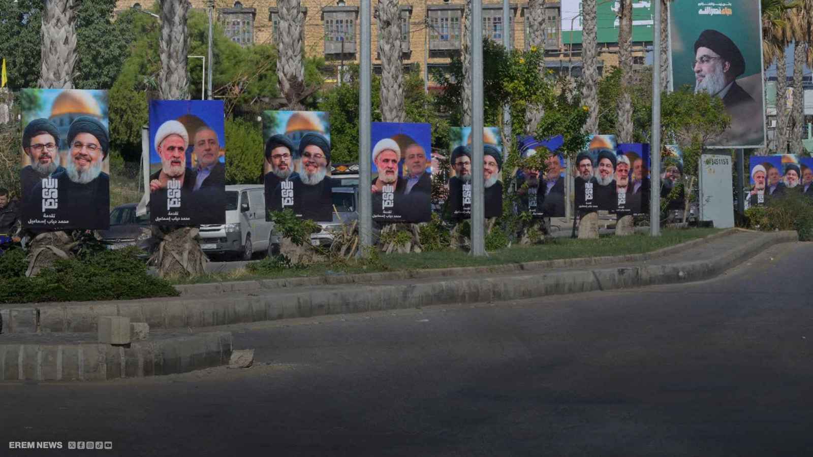 لماذا أُزيلت صور نصر الله عن طريق مطار بيروت؟