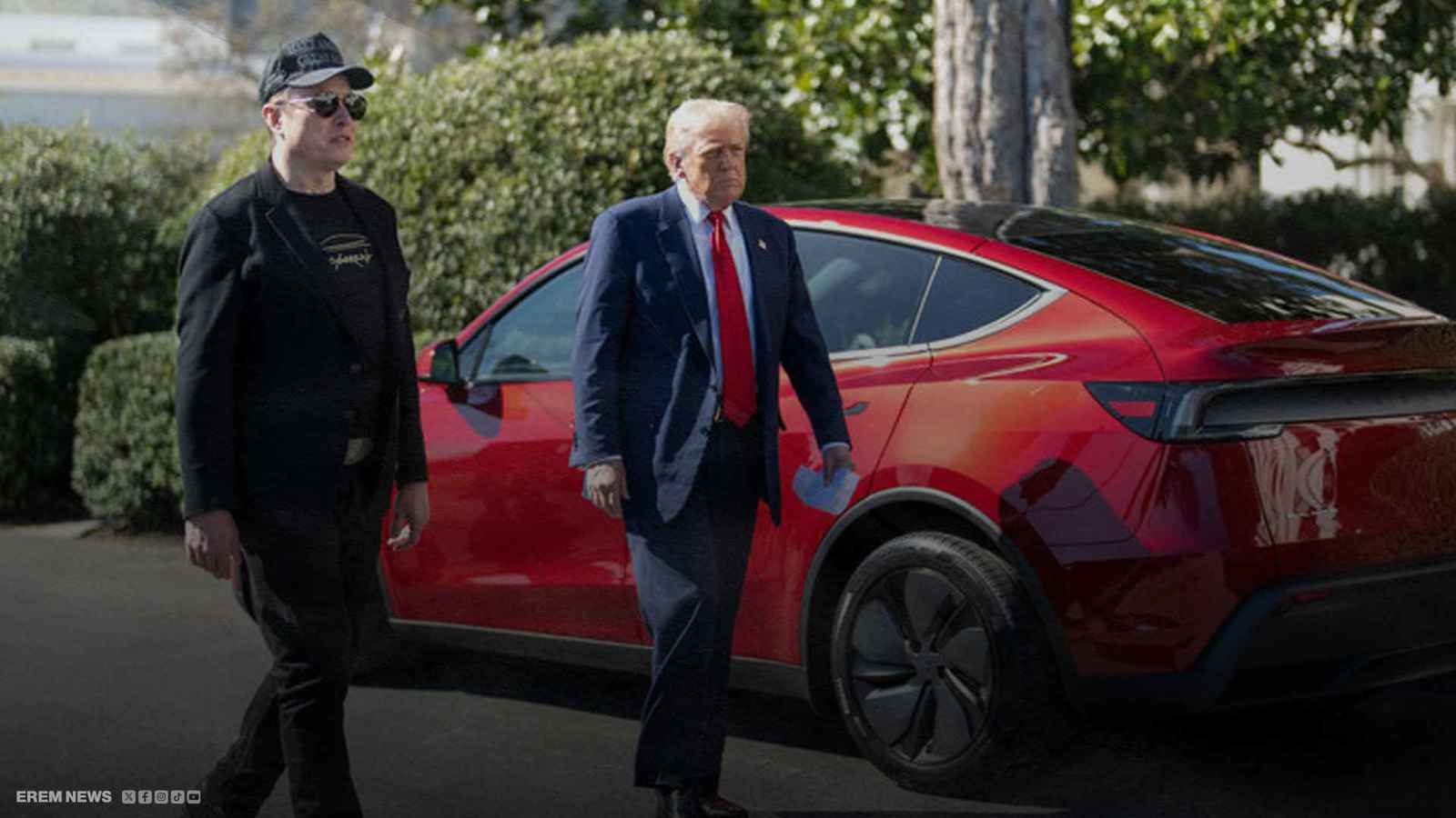 هل ينهي ترامب صداقته مع ماسك ببيع سيارة تسلا الحمراء؟