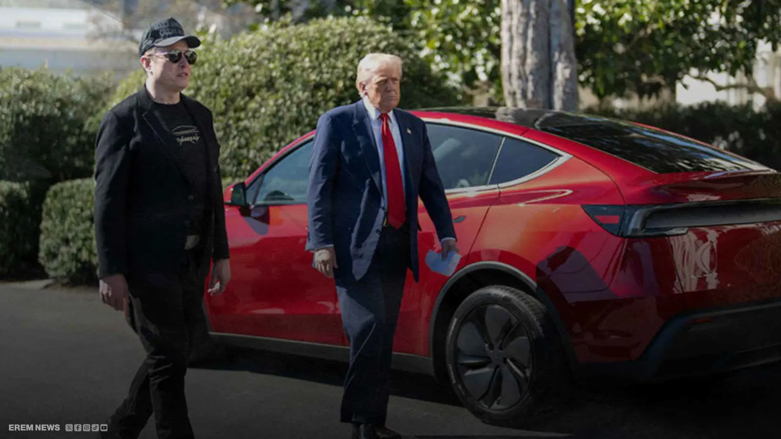 هل ينهي ترامب صداقته مع ماسك ببيع سيارة تسلا الحمراء؟