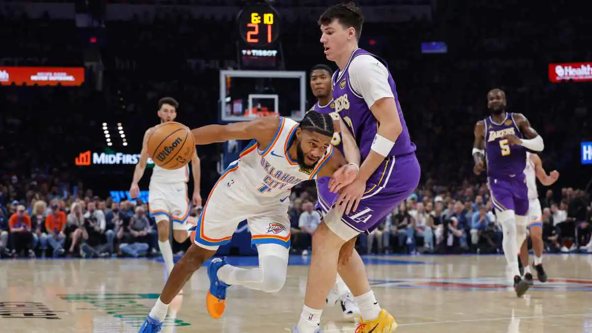 NBA.. ثاندر يسحق ليكرز في دوري كرة السلة الأمريكي