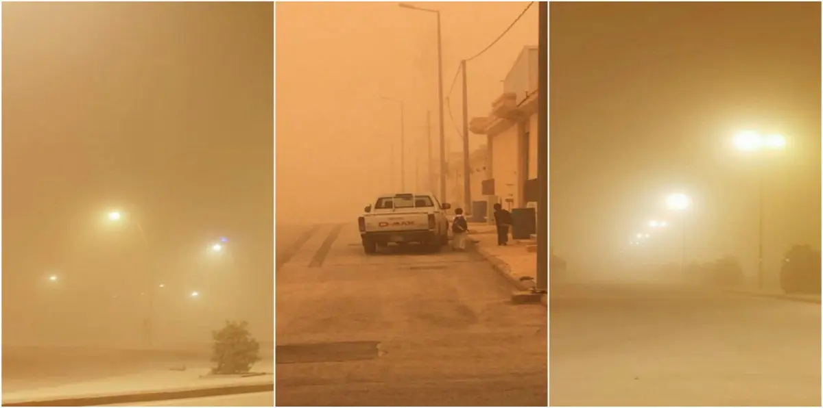 بالصور والفيديو.. عواصف ترابية تضرب مناطق في السعودية وتخلف خسائر
