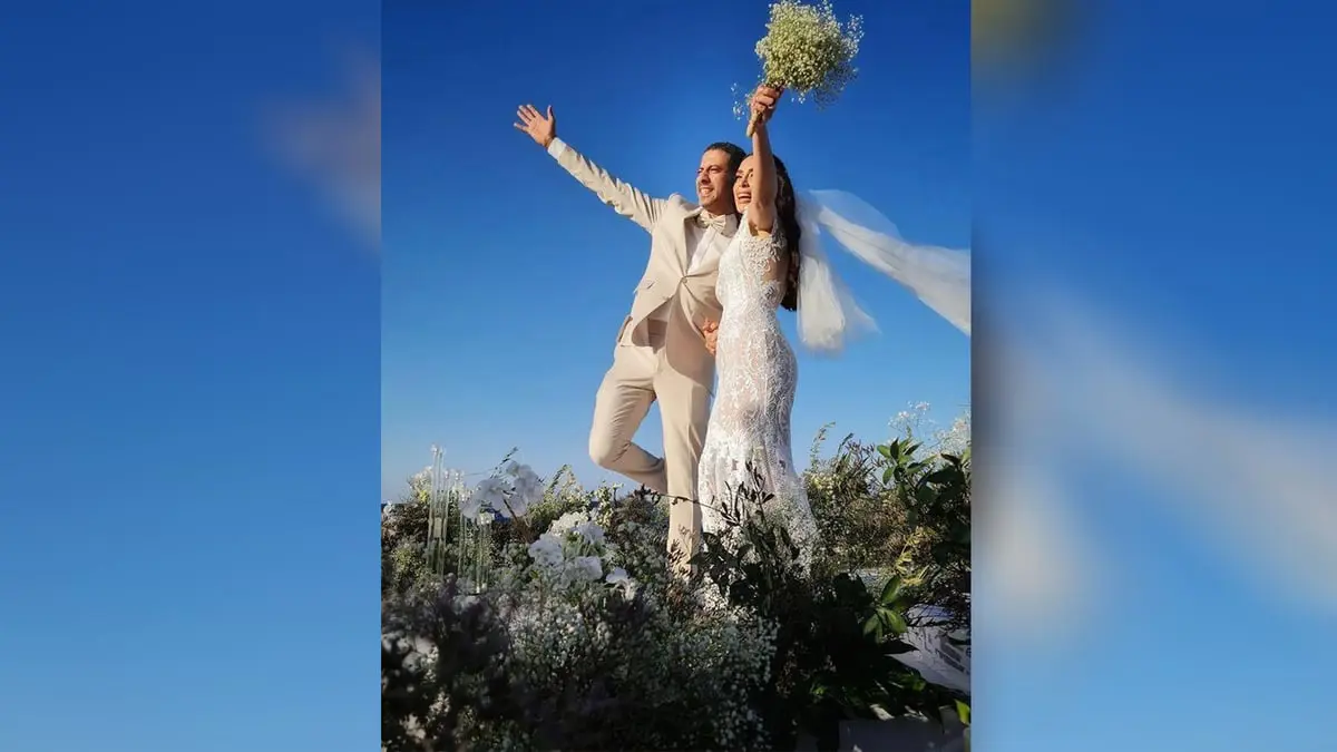 محمد فراج يحتفل بزفافه على مواطنته بسنت شوقي (صور)