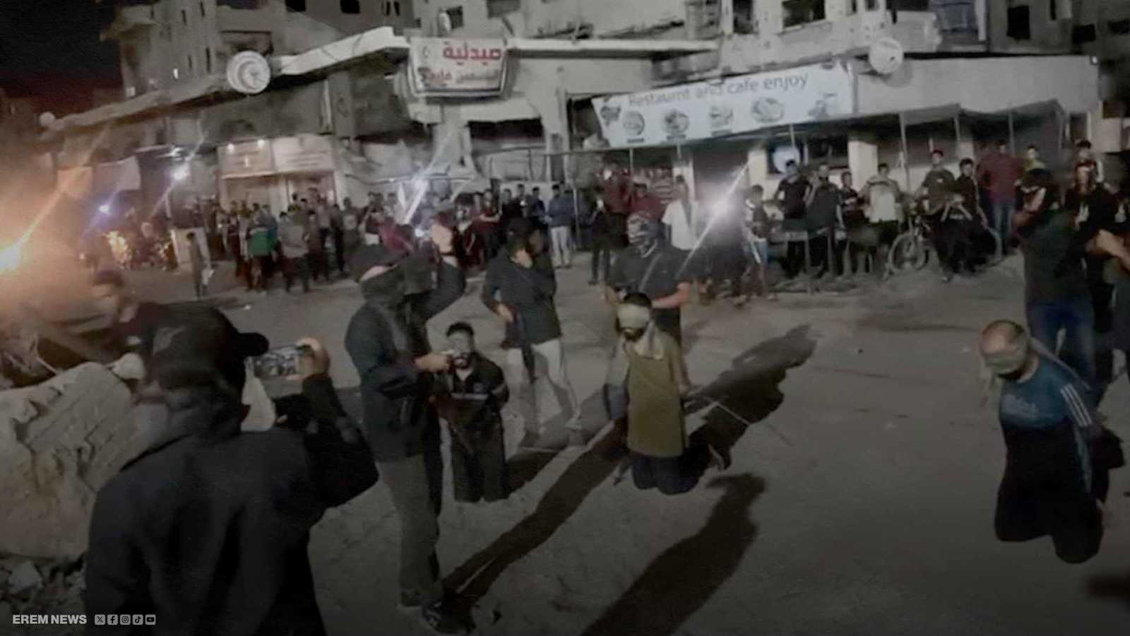 بالرصاص أمام النازحين.. حماس تعدم 3 أشخاص بتهمة التخابر مع إسرائيل