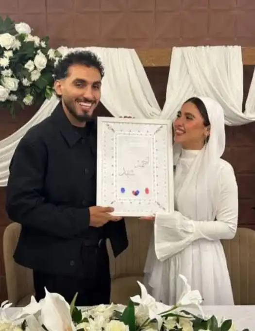 عقد قران أحمد حمدي على شهد مكرم