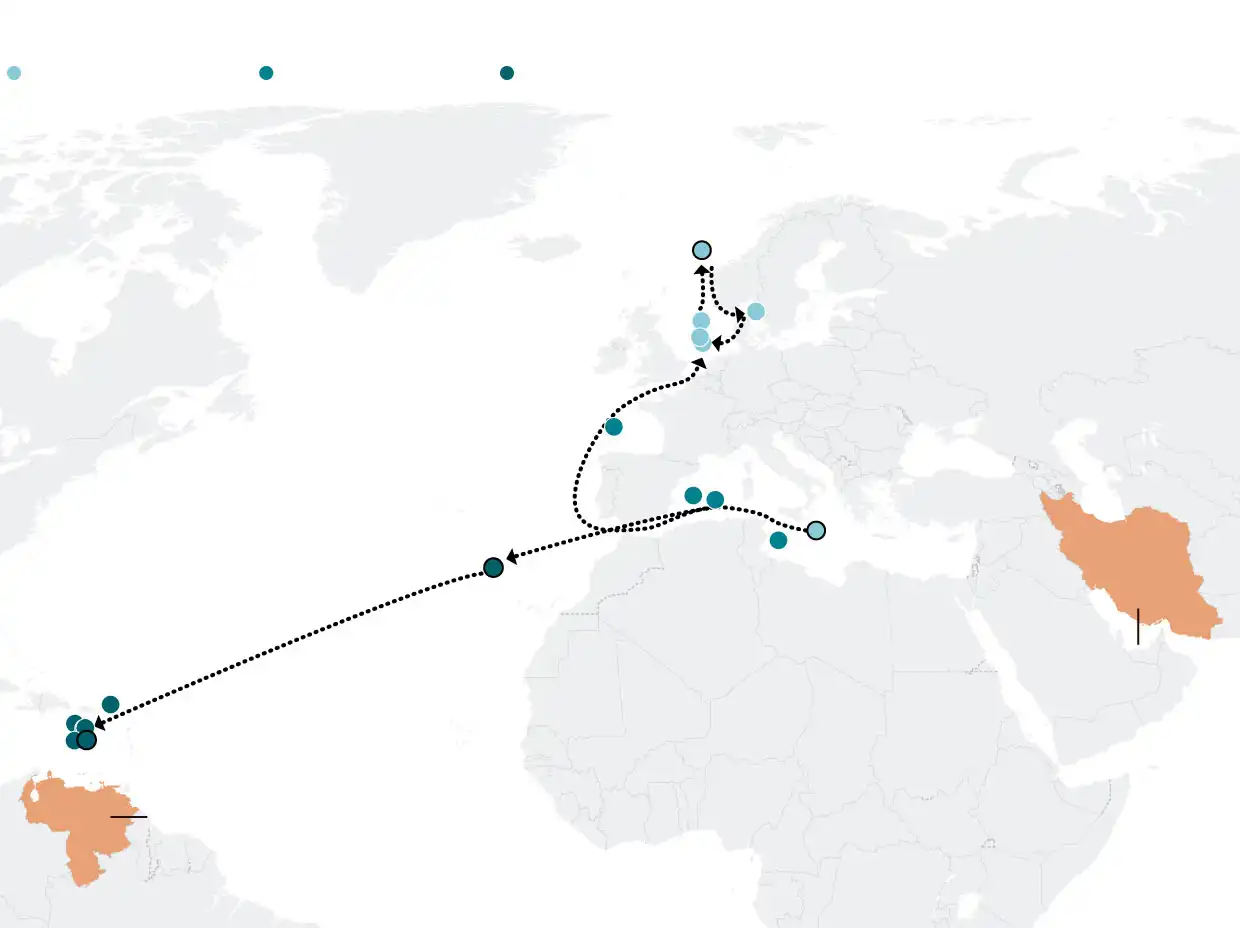 مواقع حاملة الطائرات الأمريكية جيرالد فورد