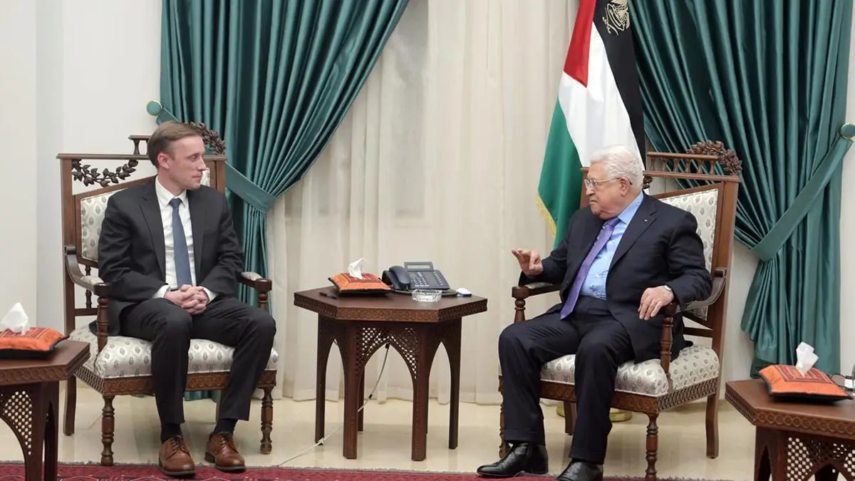 خلال لقائه سوليفان.. عباس يؤكد أهمية تعزيز العلاقات وتذليل العقبات مع أمريكا