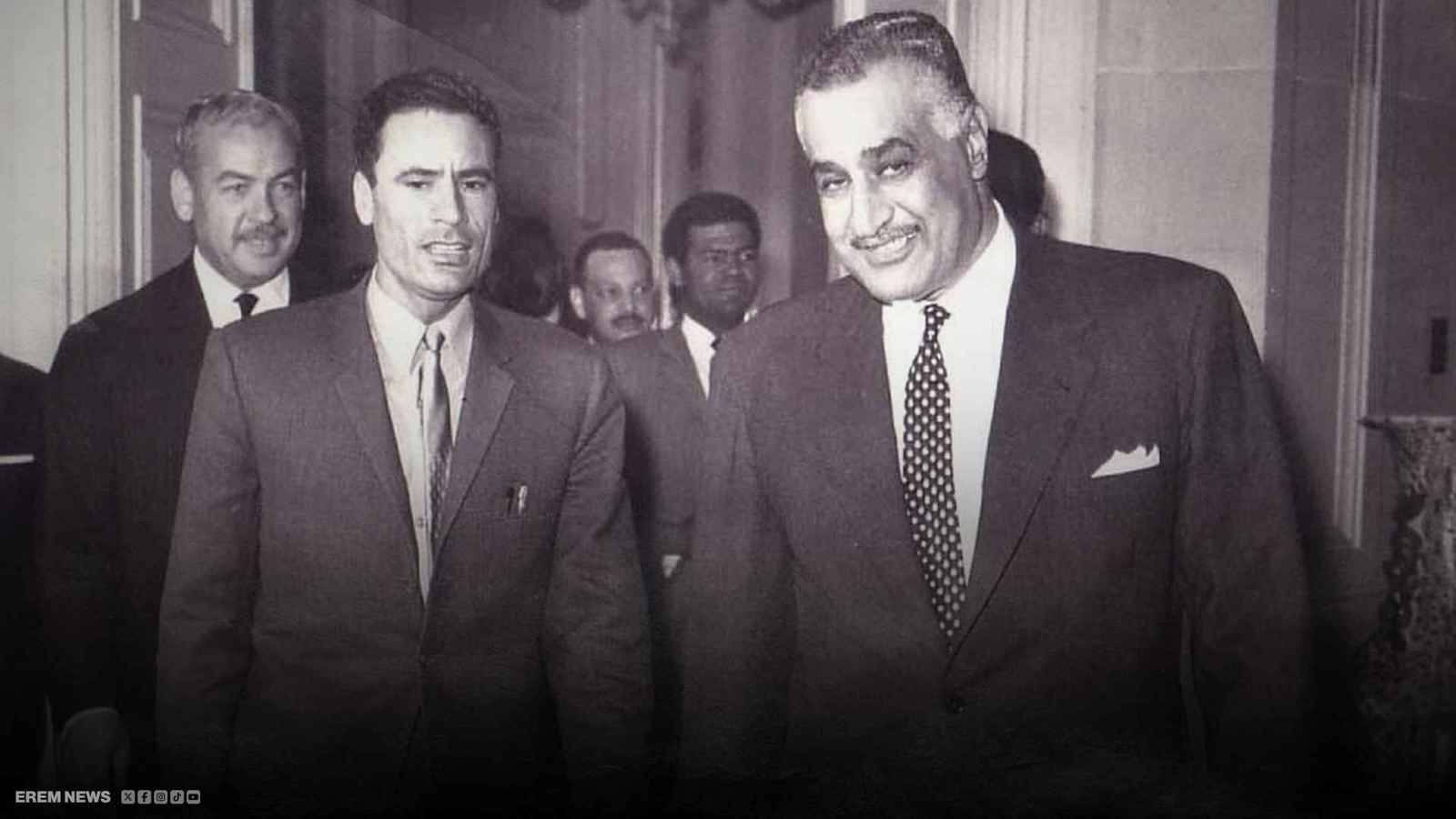 "عبد الناصر والقذافي".. محادثة بعمر 55 عاما ما علاقتها بفلسطين؟