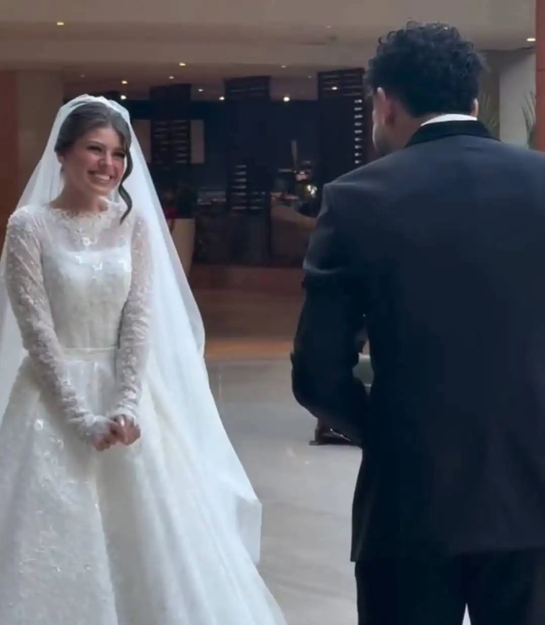 نبيل عماد دونغا وزوجته