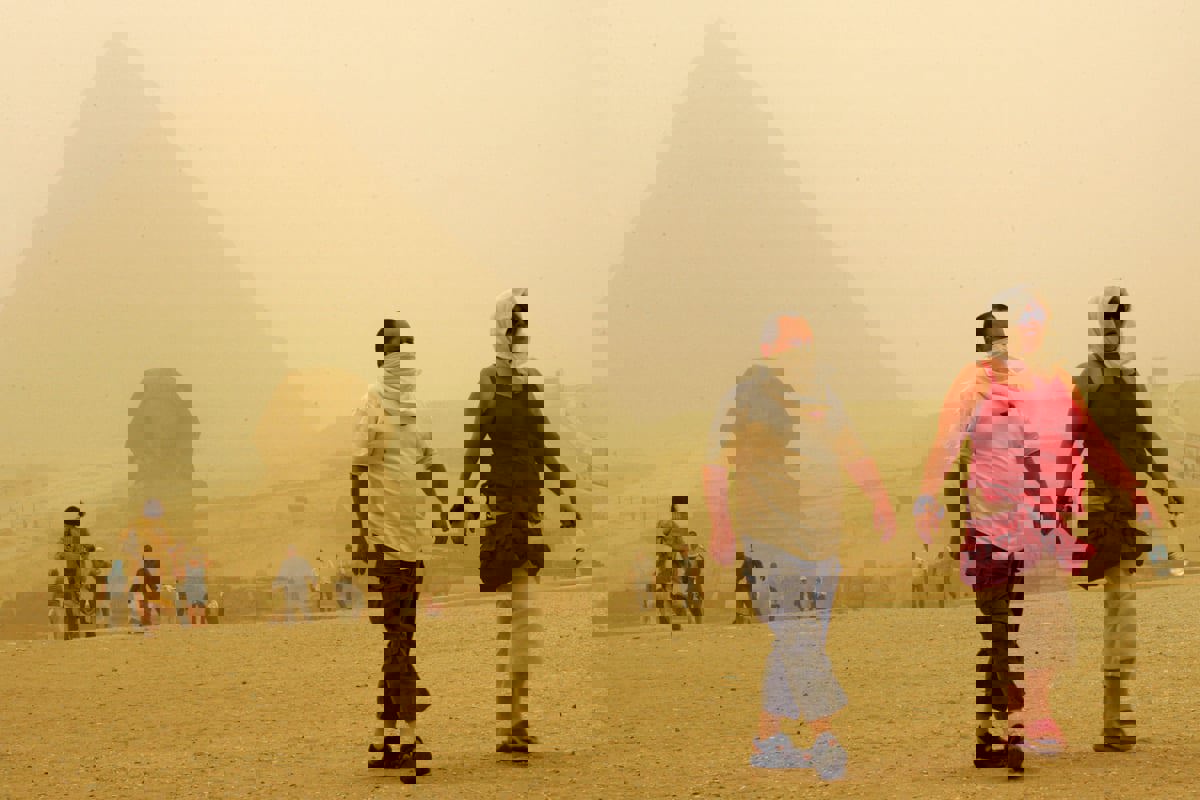 رياح محملة بالذباب والغبار.. مصر تحذّر من موجة خماسينية (صور) 