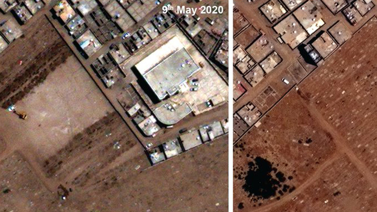 صور أقمار صناعية للقبور ترصد وفيات كورونا في عدن