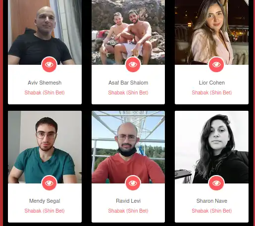 صورة نشرها القراصنة الإيرانيون قالوا إنها لضباط إسرائيليين