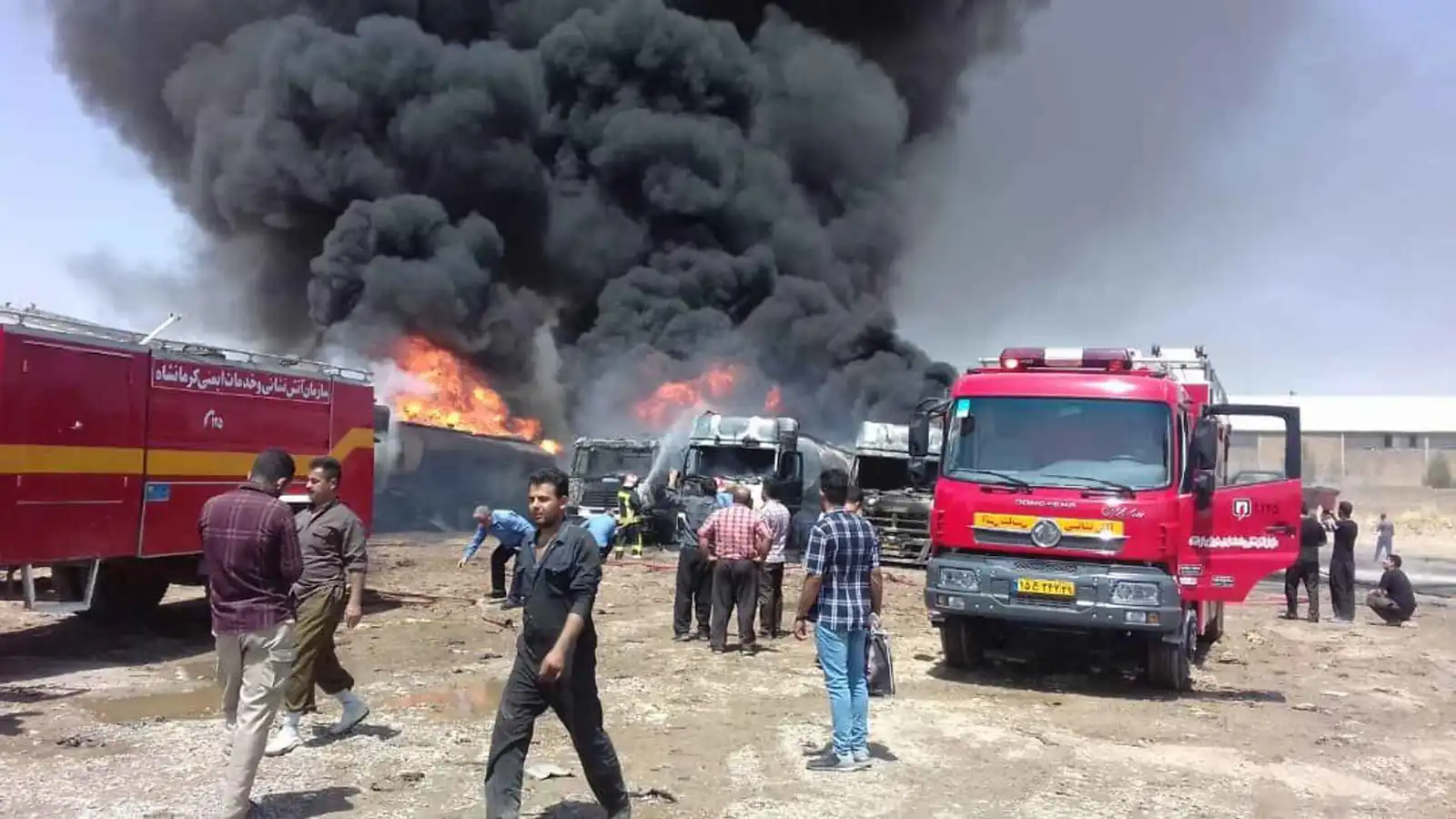 47 جريحاً بعضهم بحالة خطيرة إثر حريق شمالي إيران (فيديو)