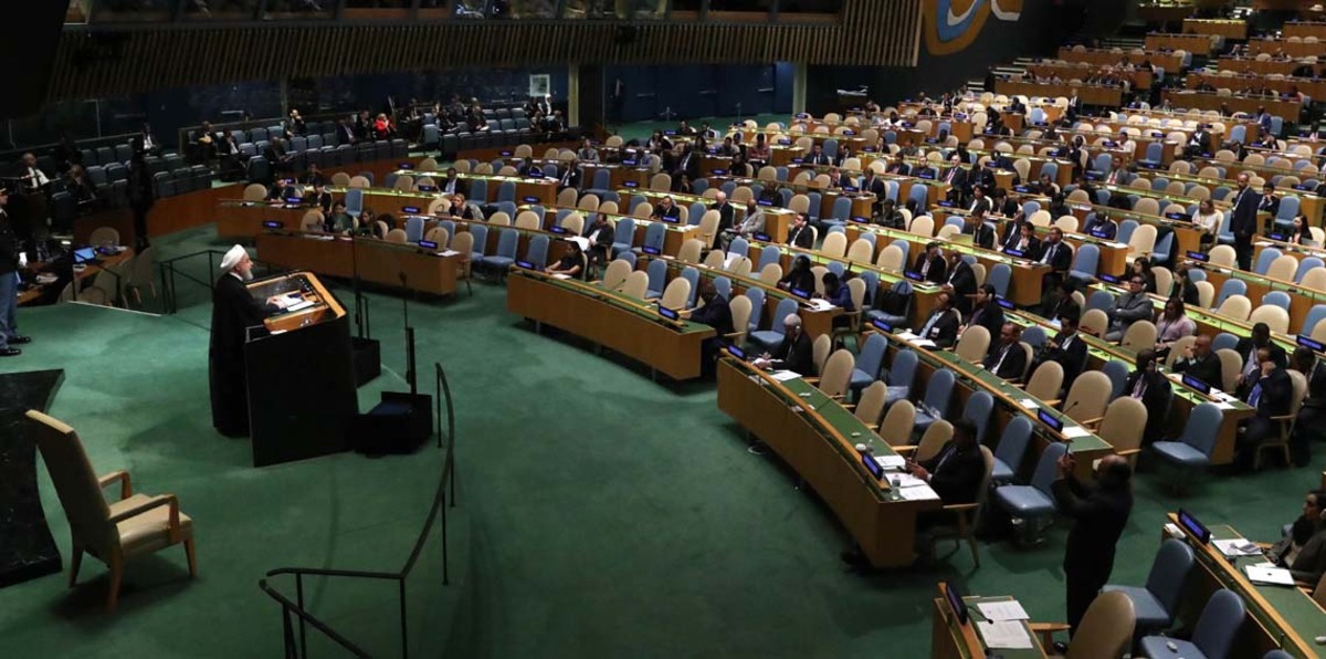 روحاني يهاجم سياسات الولايات المتحدة تجاه إيران ويصفها بـ"العدائية" 