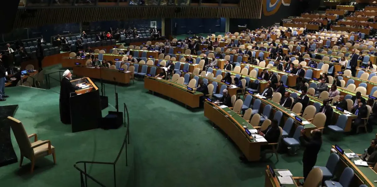 روحاني يهاجم سياسات الولايات المتحدة تجاه إيران ويصفها بـ"العدائية" 