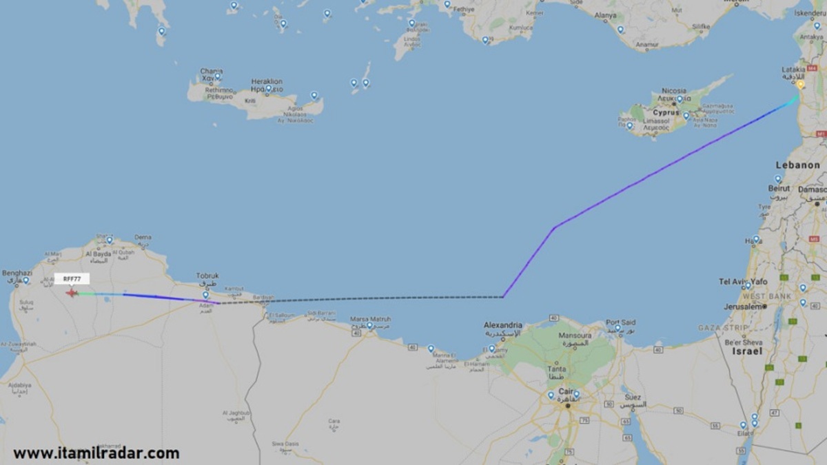 بعيد القرار التركي.. رصد حركة طيران عسكري روسي بين مطاري بنغازي واللاذقية