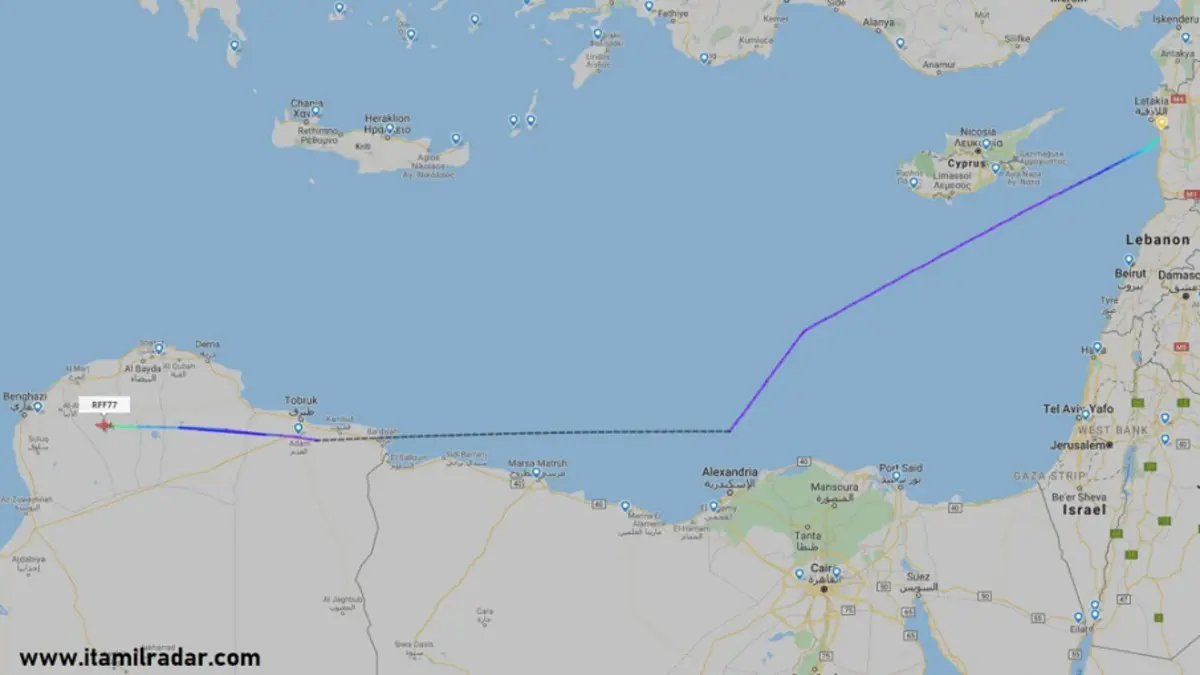 بعيد القرار التركي.. رصد حركة طيران عسكري روسي بين مطاري بنغازي واللاذقية
