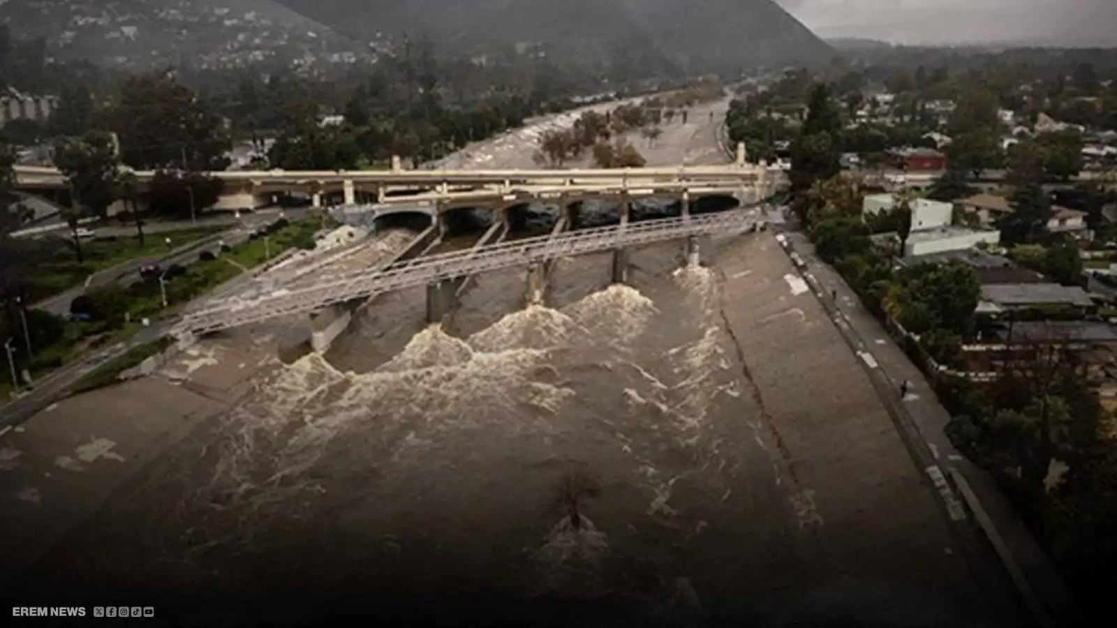 حالة طوارئ وشوارع مشلولة.. "قطار الأناناس" يهز كاليفورنيا (فيديو إرم)