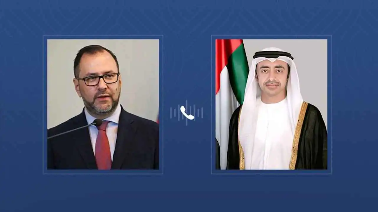 وزيرا خارجية الإمارات وفنزويلا يبحثان هاتفياً تعزيز العلاقات الثنائية