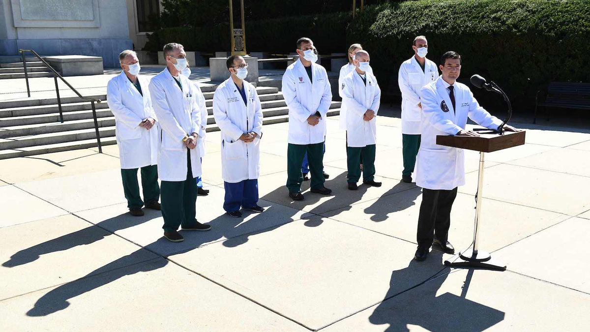 أطباء ترامب: الرئيس يتحسن وقد يخرج من المستشفى الإثنين