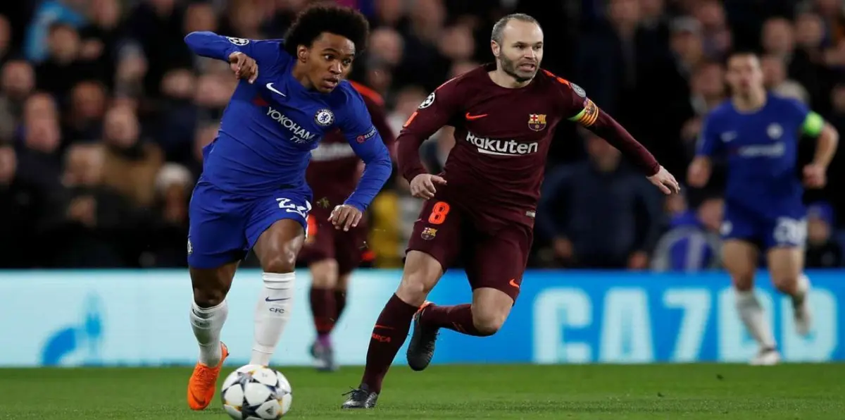 تشيلسي يدرس الموافقة على عرض نادي برشلونة لضم ويليان