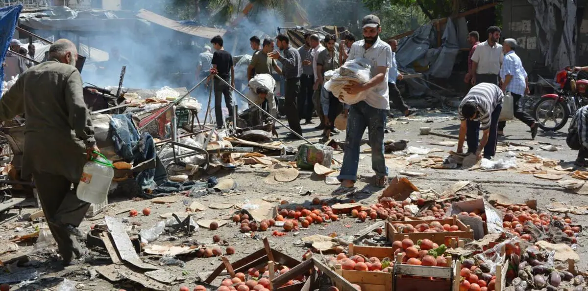 مقتل 34 مدنيًا بينهم 15 طفلًا إثر قصف روسي على دير الزور