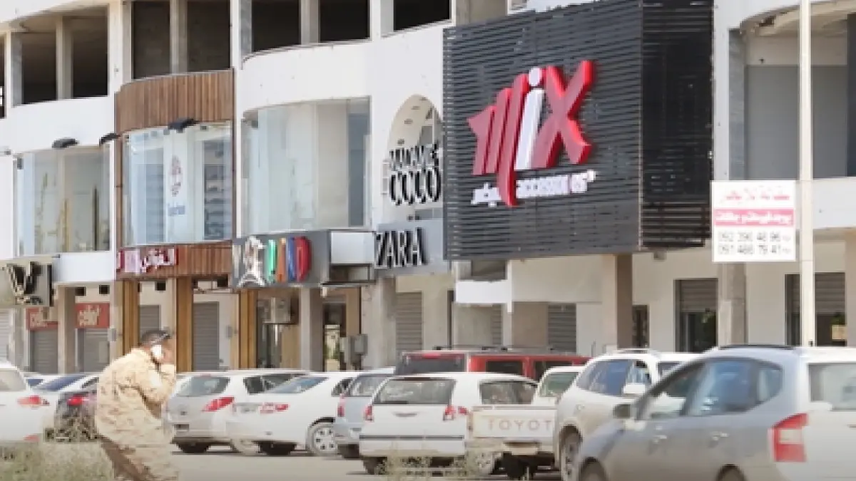 شارع تجاري ينهض من رماد الحرب في بنغازي