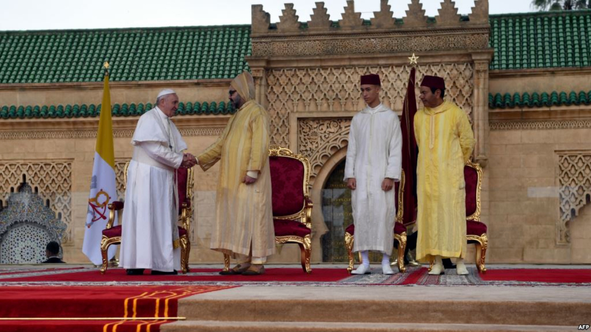 العاهل المغربي والبابا يدعوان لصيانة طابع القدس الشريف كمدينة للديانات الثلاث