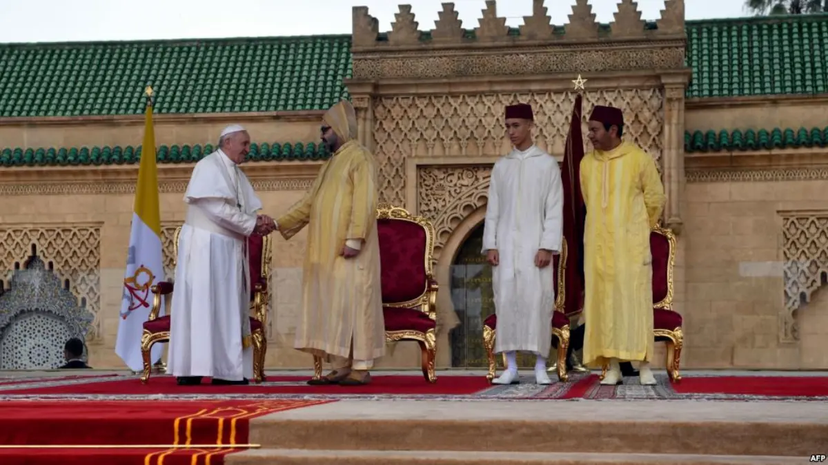 العاهل المغربي والبابا يدعوان لصيانة طابع القدس الشريف كمدينة للديانات الثلاث