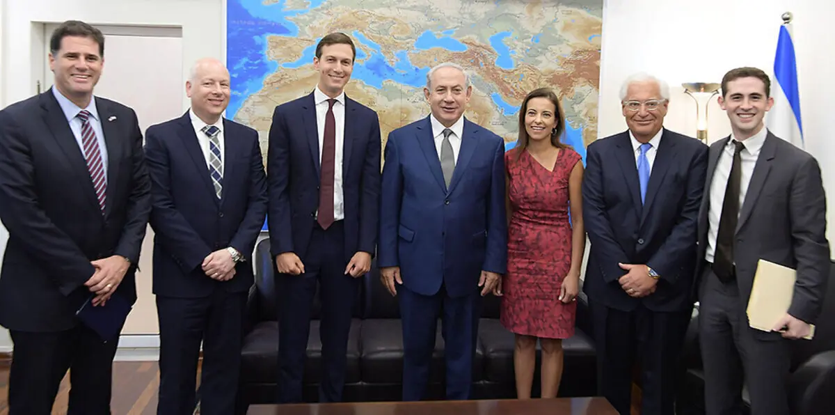 نتنياهو  يبحث عملية السلام مع وفد أمريكي يرأسه صهر ترامب