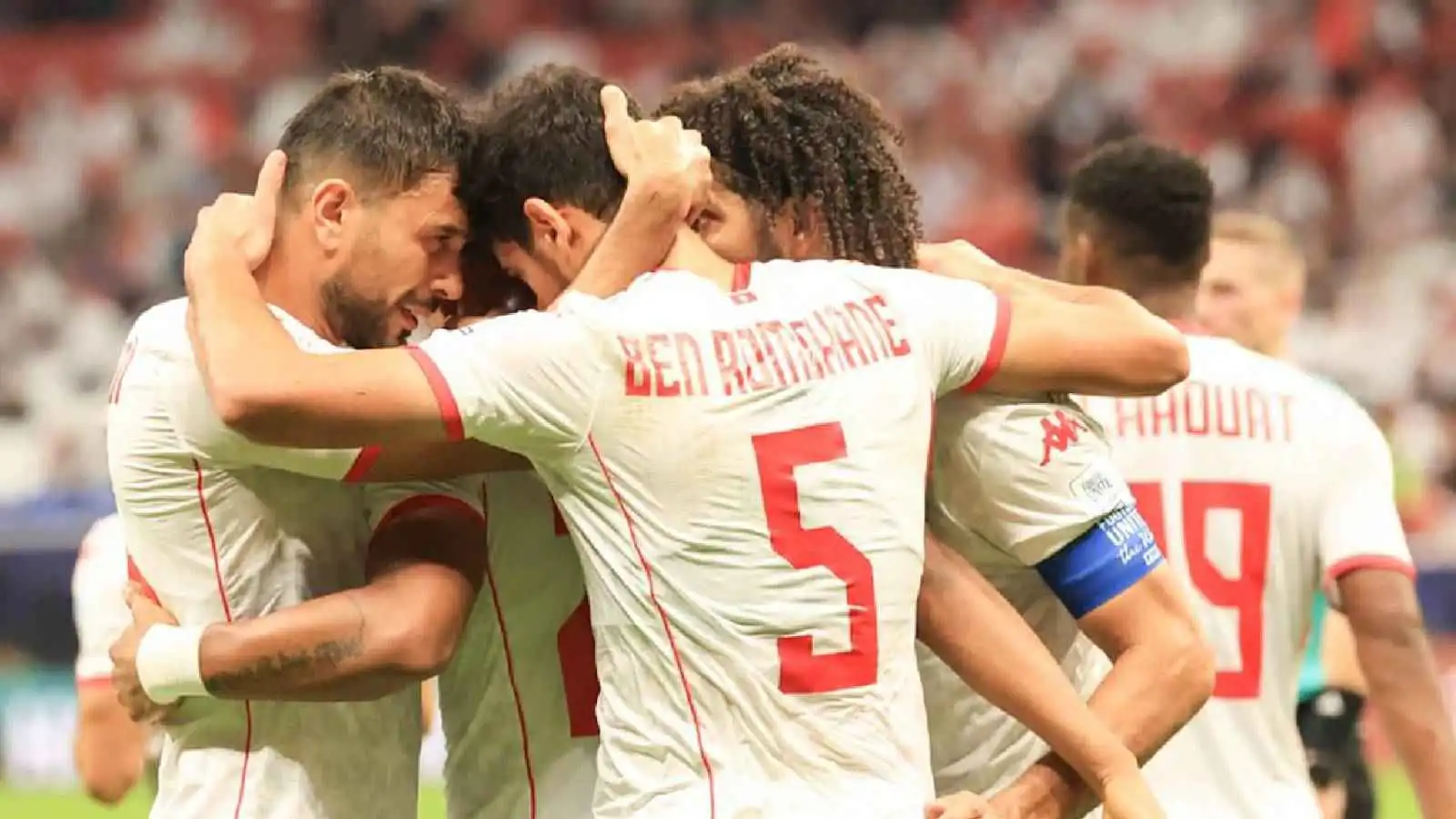 ملخص وأهداف ورجل مباراة تونس وقطر في كأس العرب