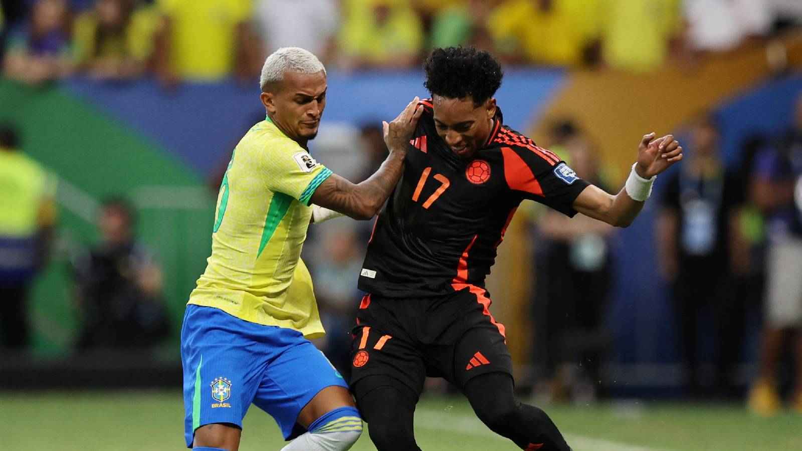 ترتيب تصفيات أمريكا الجنوبية بعد فوز البرازيل على كولومبيا