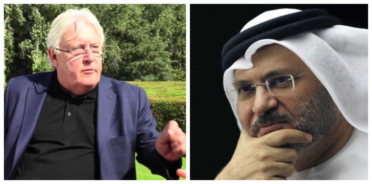 قبيل زيارة غريفيث لعدن.. قرقاش: تأمين الحديدة أساسي لإنهاء الحرب في اليمن