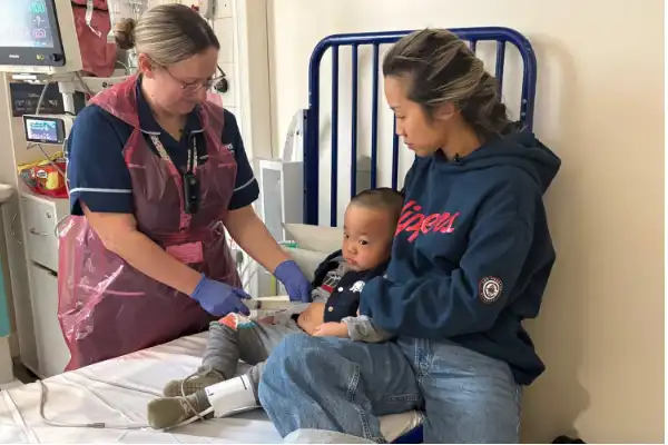 الطفل أثناء العلاج