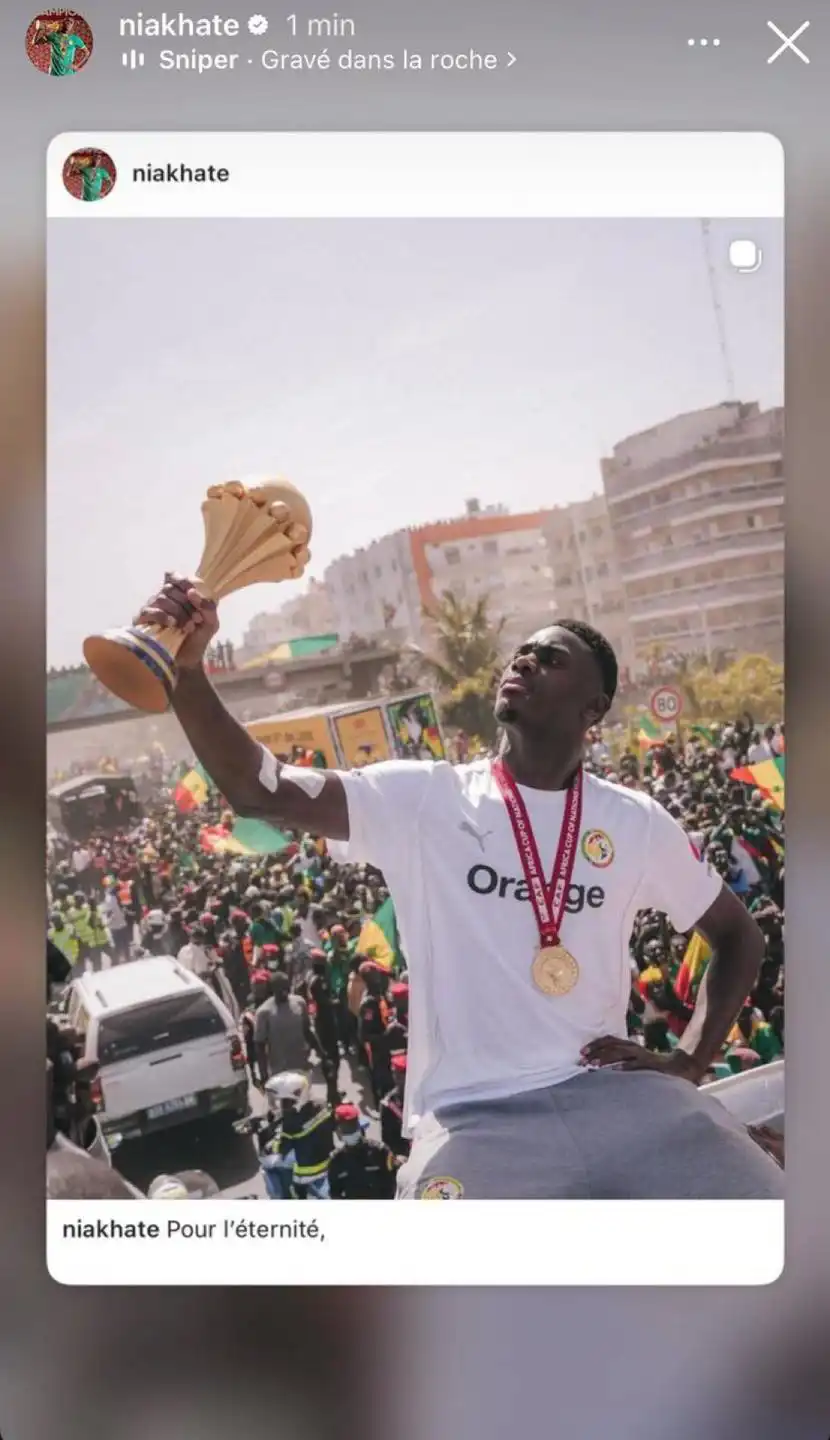 رسالة يوسف نياكاتي لاعب السنغال