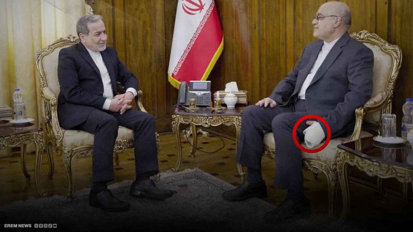 وزير الخارجية الإيراني خلال اجتماع مع سفير طهران في لبنان 