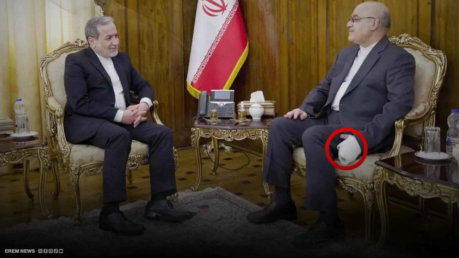 وزير الخارجية الإيراني خلال اجتماع مع سفير طهران في لبنان 