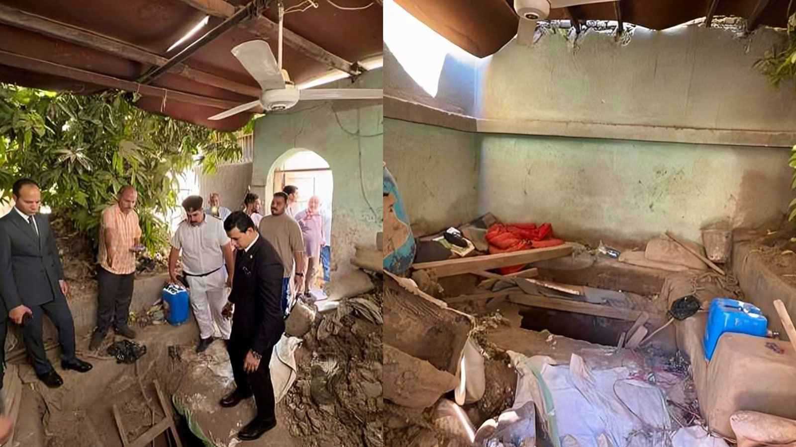 للتنقيب عن آثار.. اكتشاف حفرة "عميقة" داخل أحد مكاتب الصحة في مصر (صور)